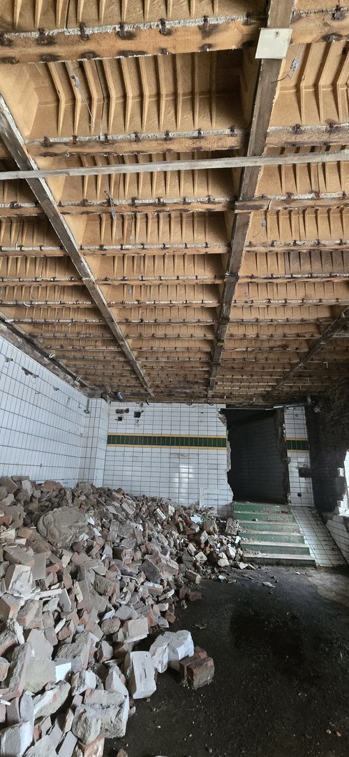 Blick ins Innere der einstigen Kitzmann-Brauerei