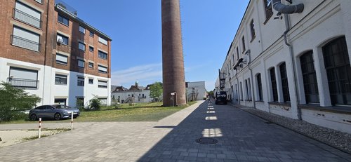 Blick auf das Geländer der Alten Seilerei Bamberg